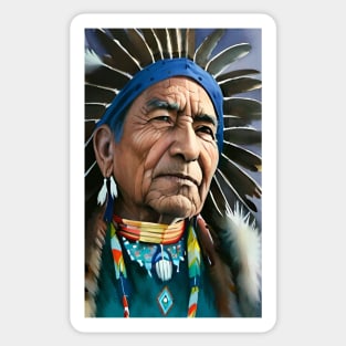 Native american leader Sticker